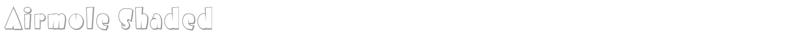 Airmole font preview